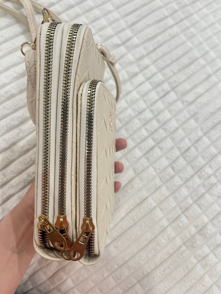 Bej Kadın Çapraz Askılı Çanta - Görsel 2