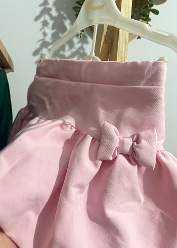 Pembe Fırfırlı Kolsuz Bebek Kız Takımı - Görsel 3