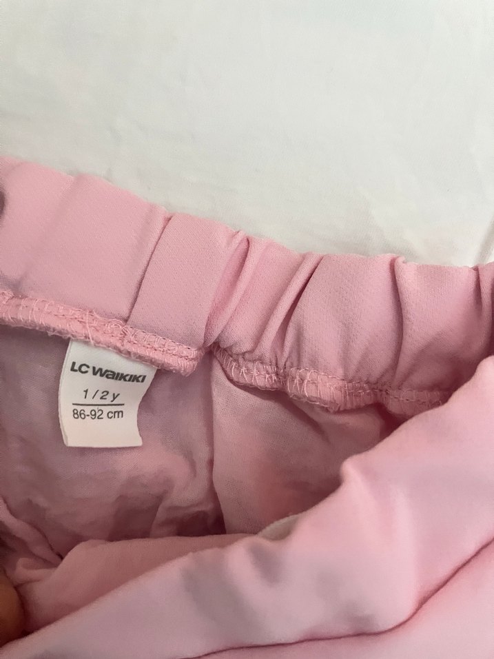 Pembe Fırfırlı Kolsuz Bebek Kız Takımı - Görsel 2