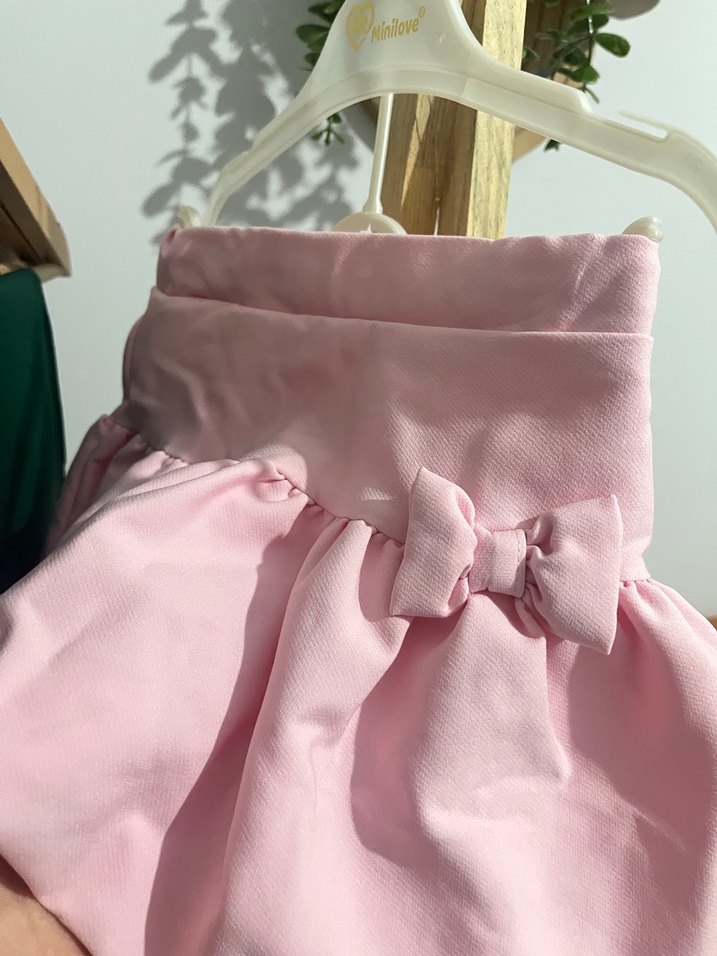 Pembe Fırfırlı Kolsuz Bebek Kız Takımı - Görsel 3