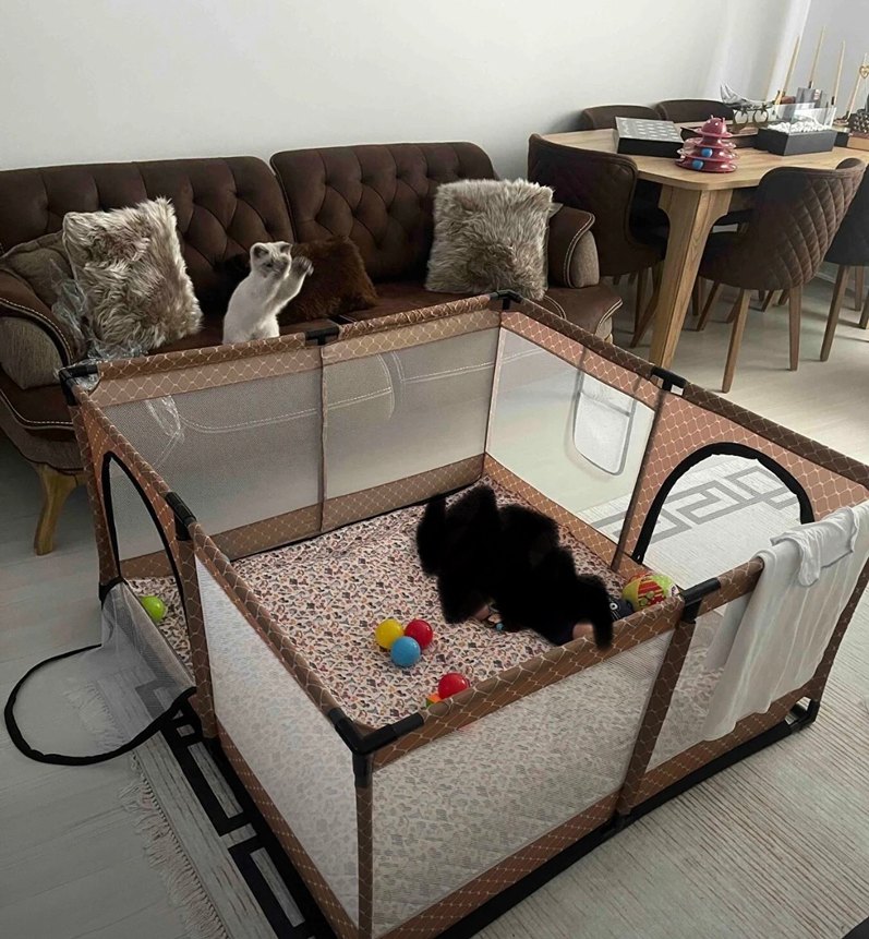 Bej Renkli Oyun Parkı ve matı - Görsel 2