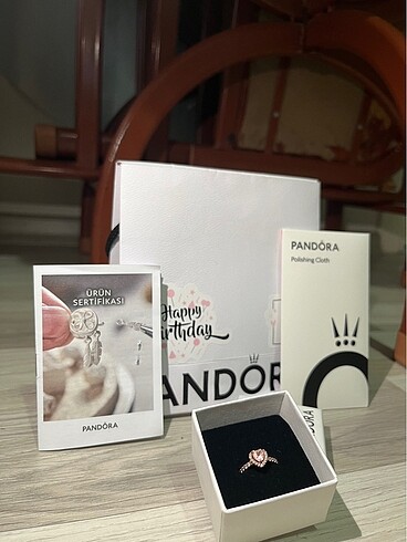 Garantili Pandora kalpli yüzük