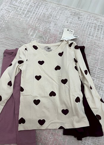 H&M Kız Çocuk Uzun Kollu 3'lü Üst Takımı - Görsel 3