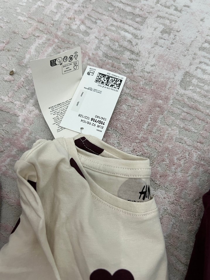 H&M Kız Çocuk Uzun Kollu 3'lü Üst Takımı - Görsel 5