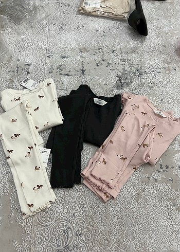 Kız Çocuk 3'lü Fırfırlı Uzun Kollu Tişört - Görsel 3