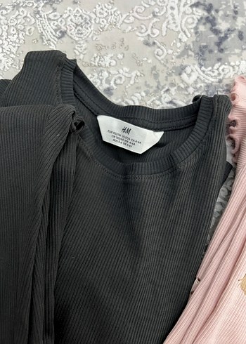 Kız Çocuk 3'lü Fırfırlı Uzun Kollu Tişört - Görsel 6