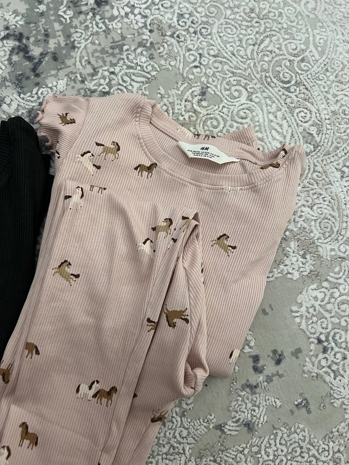 Kız Çocuk 3'lü Fırfırlı Uzun Kollu Tişört - Görsel 5