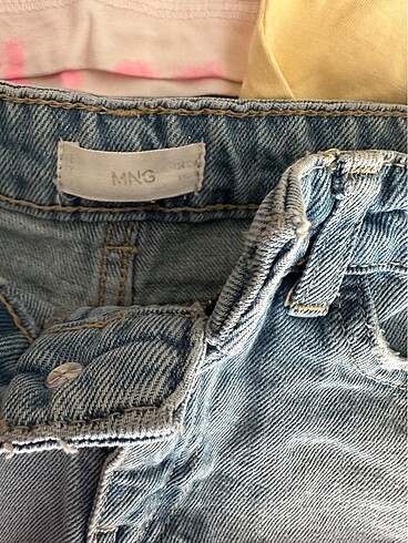 Mango Jean şort ve tshirt takım