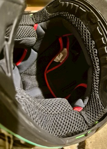 Turkuaz Renkli Desenli Cross Bisiklet Kaskı - Görsel 3