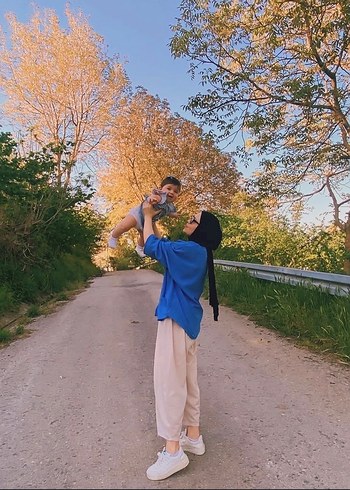 Bej Keten Salaş Midi Kadın Pantolon - Görsel 2