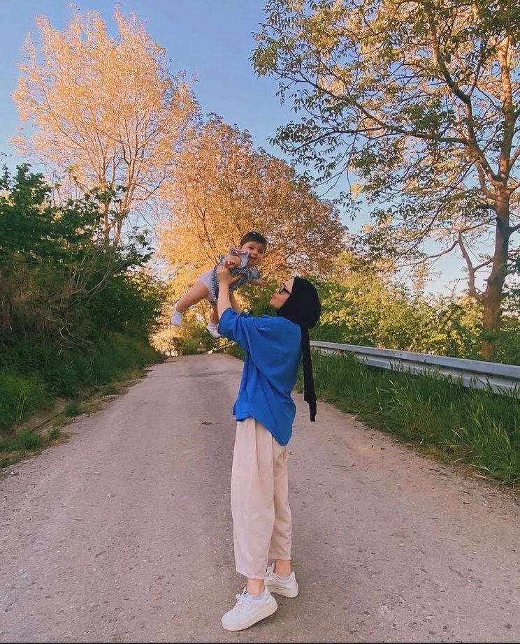 Bej Keten Salaş Midi Kadın Pantolon - Görsel 2