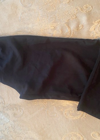 Kadın Siyah Midi Kumaş Pantolon - Görsel 2