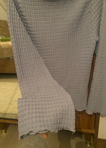 Bebe mavisi Kadın Örgü Basic bluz - Görsel 4