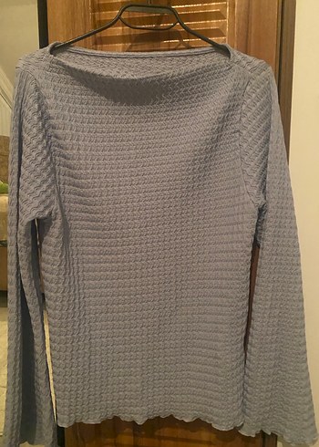 Bebe mavisi Kadın Örgü Basic bluz - Görsel 2