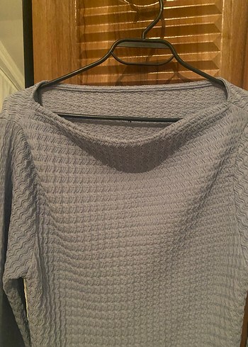 Bebe mavisi Kadın Örgü Basic bluz - Görsel 3