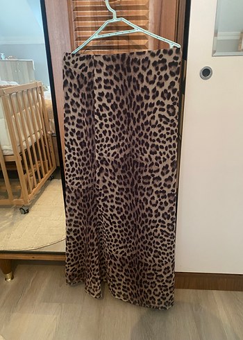 Leopar Desenli Uzun balık Kadın Etek - Görsel 2