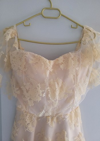 Dantel Mini Abiye Elbise - Görsel 3