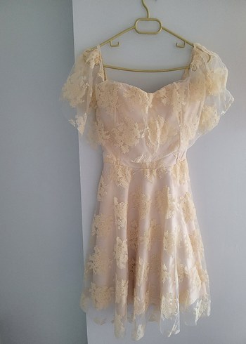 Dantel Mini Abiye Elbise - Görsel 2