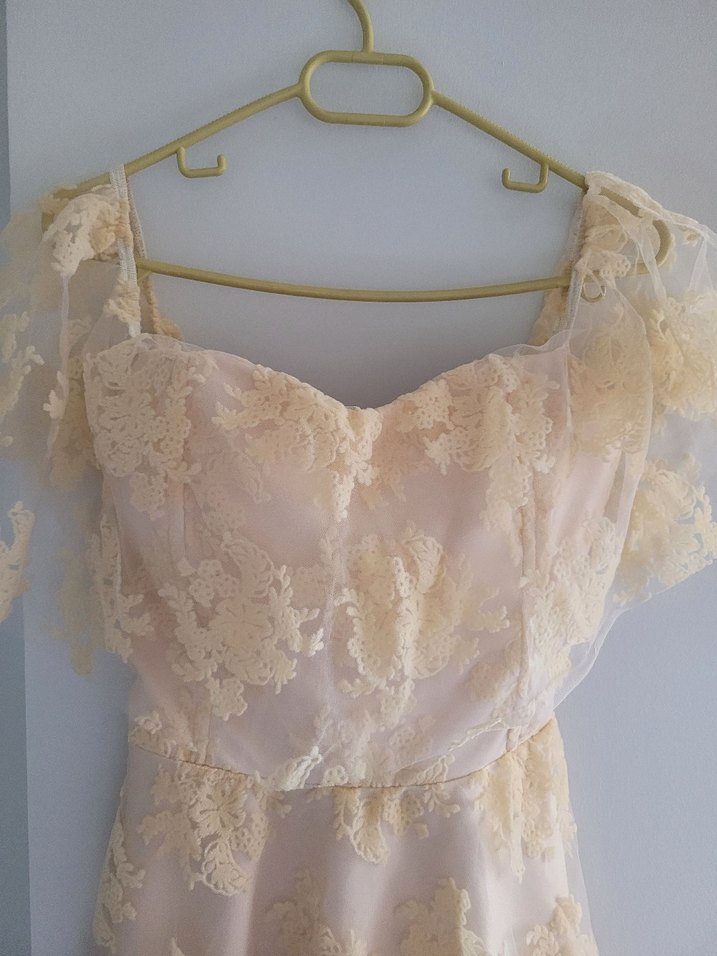 Dantel Mini Abiye Elbise - Görsel 3