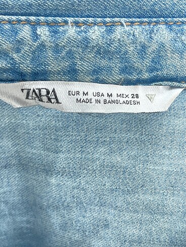 m Beden mavi Renk Zara Gömlek %70 İndirimli.