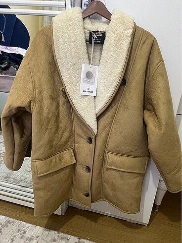 Pull bear marka kürklü mont