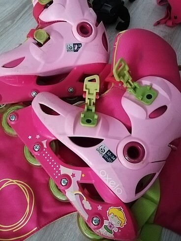 32 Beden pembe Renk Decathlon çocuk paten seti
