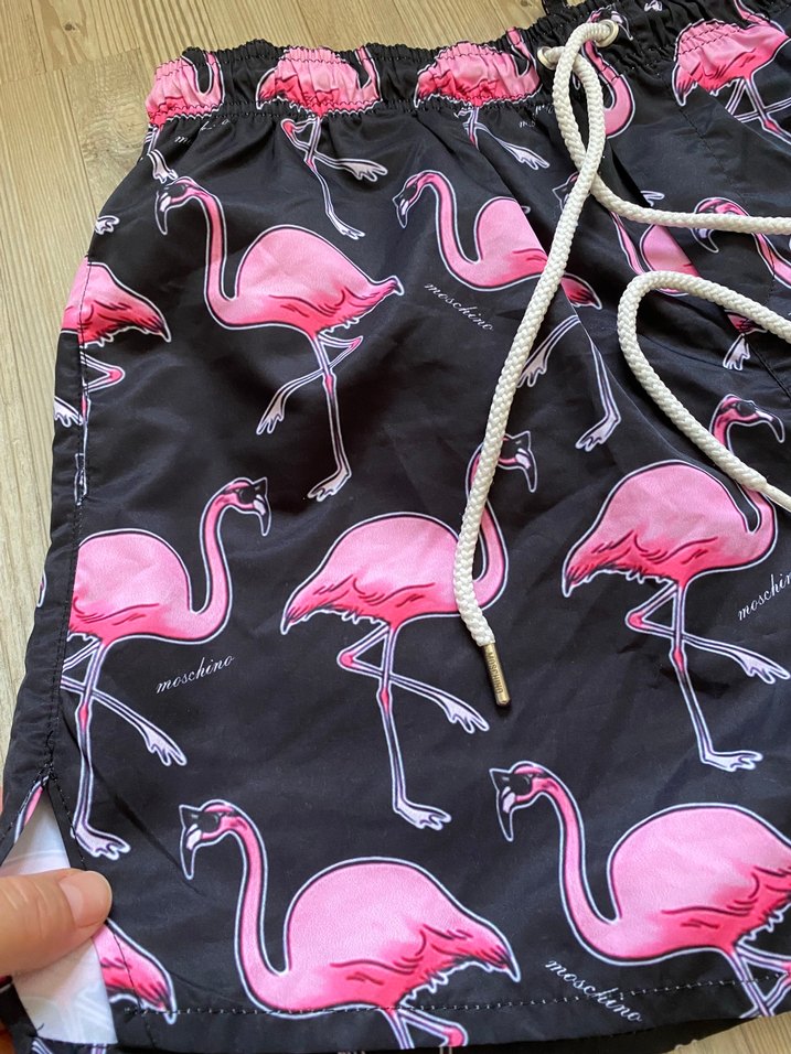 Love moschino Flamingo Baskılı Erkek Mini Mayo - Görsel 3