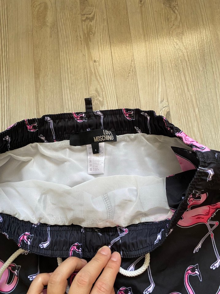 Love moschino Flamingo Baskılı Erkek Mini Mayo - Görsel 4