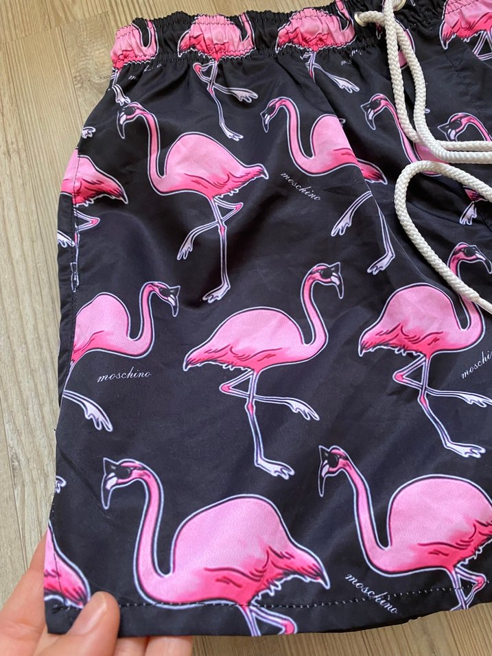 Love moschino Flamingo Baskılı Erkek Mini Mayo - Görsel 2