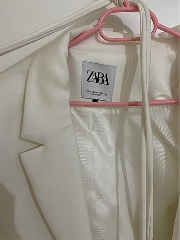 m Beden beyaz Renk Zara crop blazer
