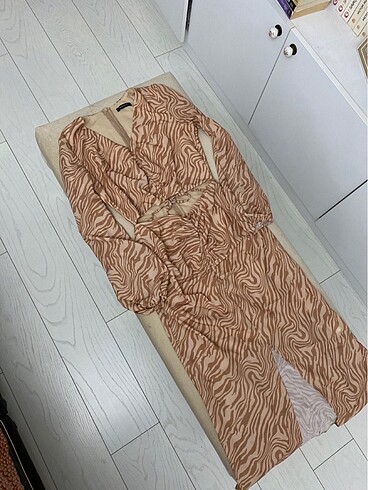 Trendyolmilla zebra desen elbise