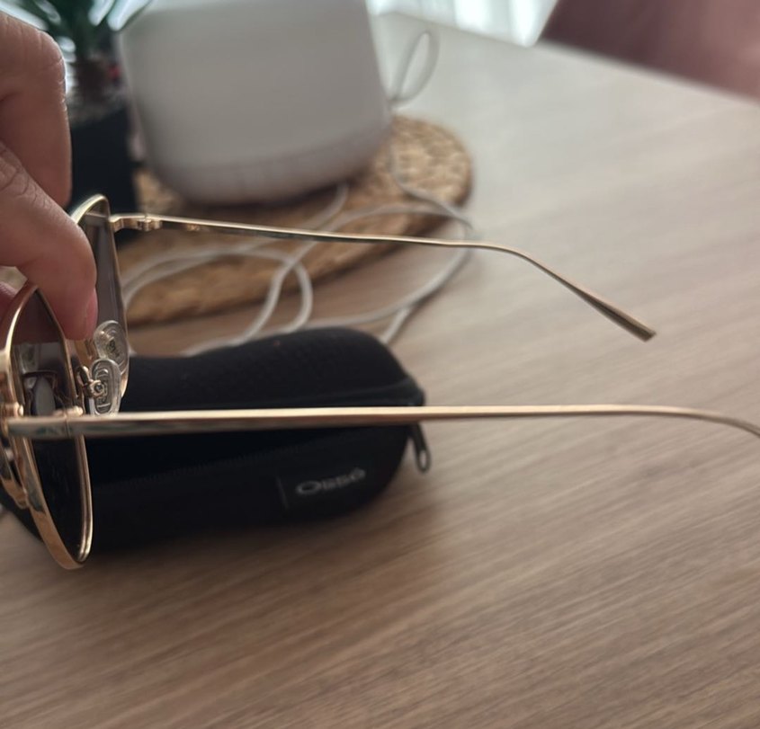 Bej Parlak Kadın Güneş Gözlüğü - Görsel 2