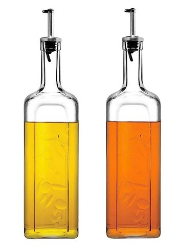 Şeffaf Cam Yağ Şişeleri 2'li - Görsel 2