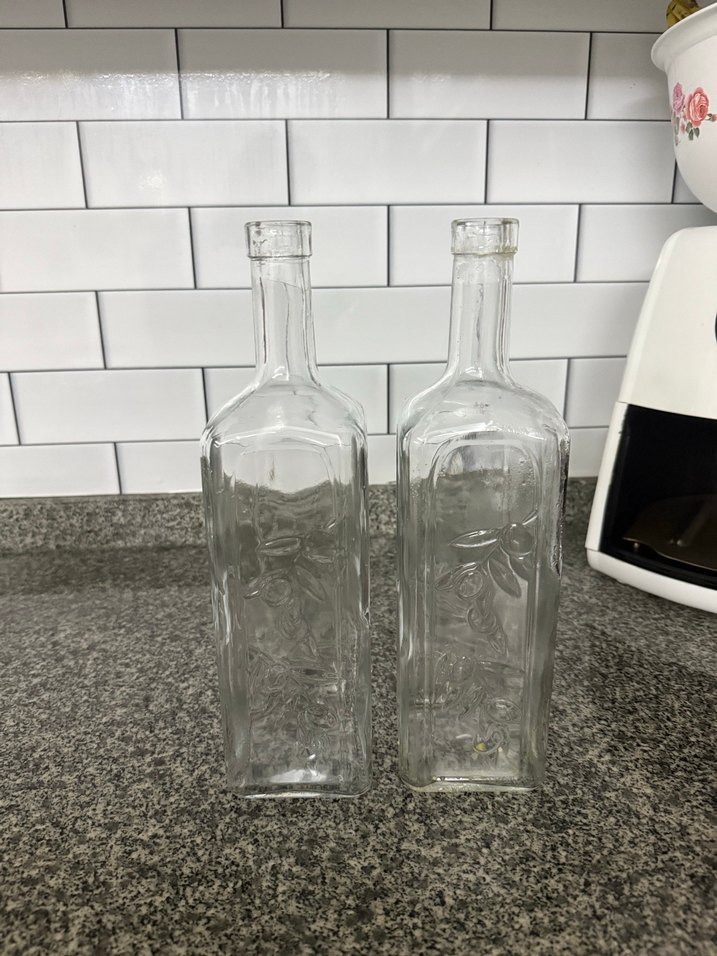 Şeffaf Cam Yağ Şişeleri 2'li - Görsel 3