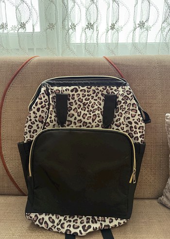 Kahverengi Leopar Desenli Bebek Çantası - Görsel 3