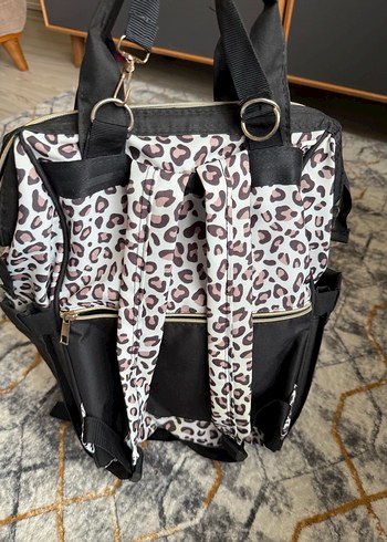 Kahverengi Leopar Desenli Bebek Çantası - Görsel 2