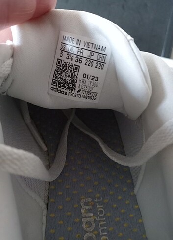35 Beden beyaz Renk Adidas Spor ayakkabı