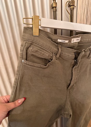 44 Beden haki Renk Haki Boot cut Kot Pantolon