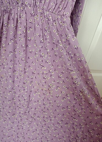 40 Beden Zara midi bot çiçekli elbise