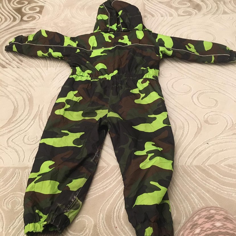 Koyu Yeşil Kamuflaj kayak Tulumu - Görsel 2