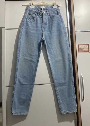 34 Beden Mavi Kadın Denim Midi Boy Kot Pantolon