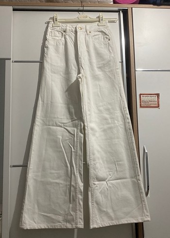 Diğer Beyaz kot Kadın Jean Pantolon