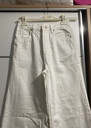 34 Beden beyaz Renk Beyaz kot Kadın Jean Pantolon