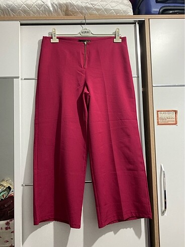 Kumaş bol paça pantolon