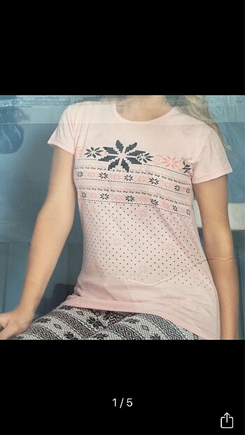 Yarım kollu pijama