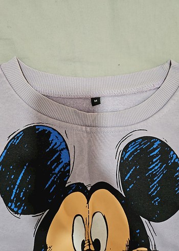 Lila Mickey Mouse Baskılı Kız Eşofman Takımı - Görsel 5