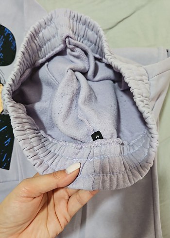 Lila Mickey Mouse Baskılı Kız Eşofman Takımı - Görsel 4