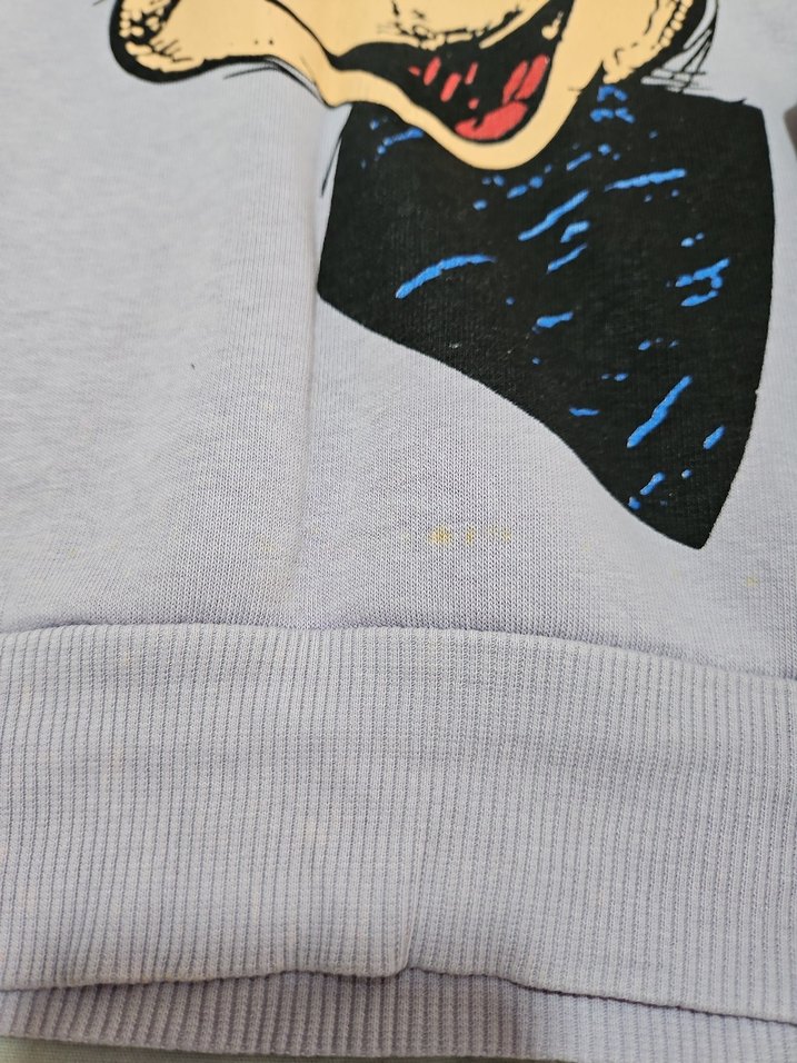 Lila Mickey Mouse Baskılı Kız Eşofman Takımı - Görsel 3