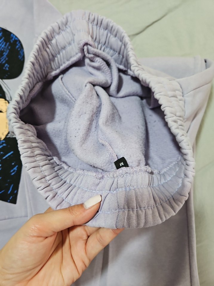 Lila Mickey Mouse Baskılı Kız Eşofman Takımı - Görsel 4