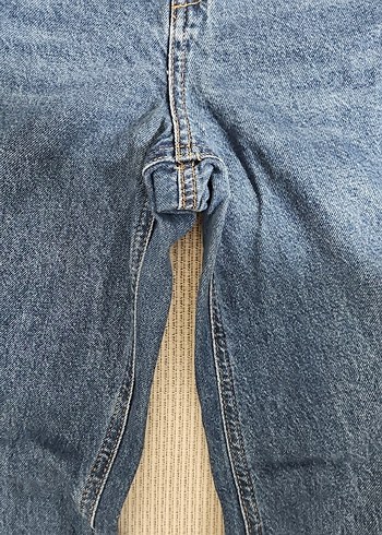 Kadın Mavi Bol Kesim Denim Jean - Görsel 2